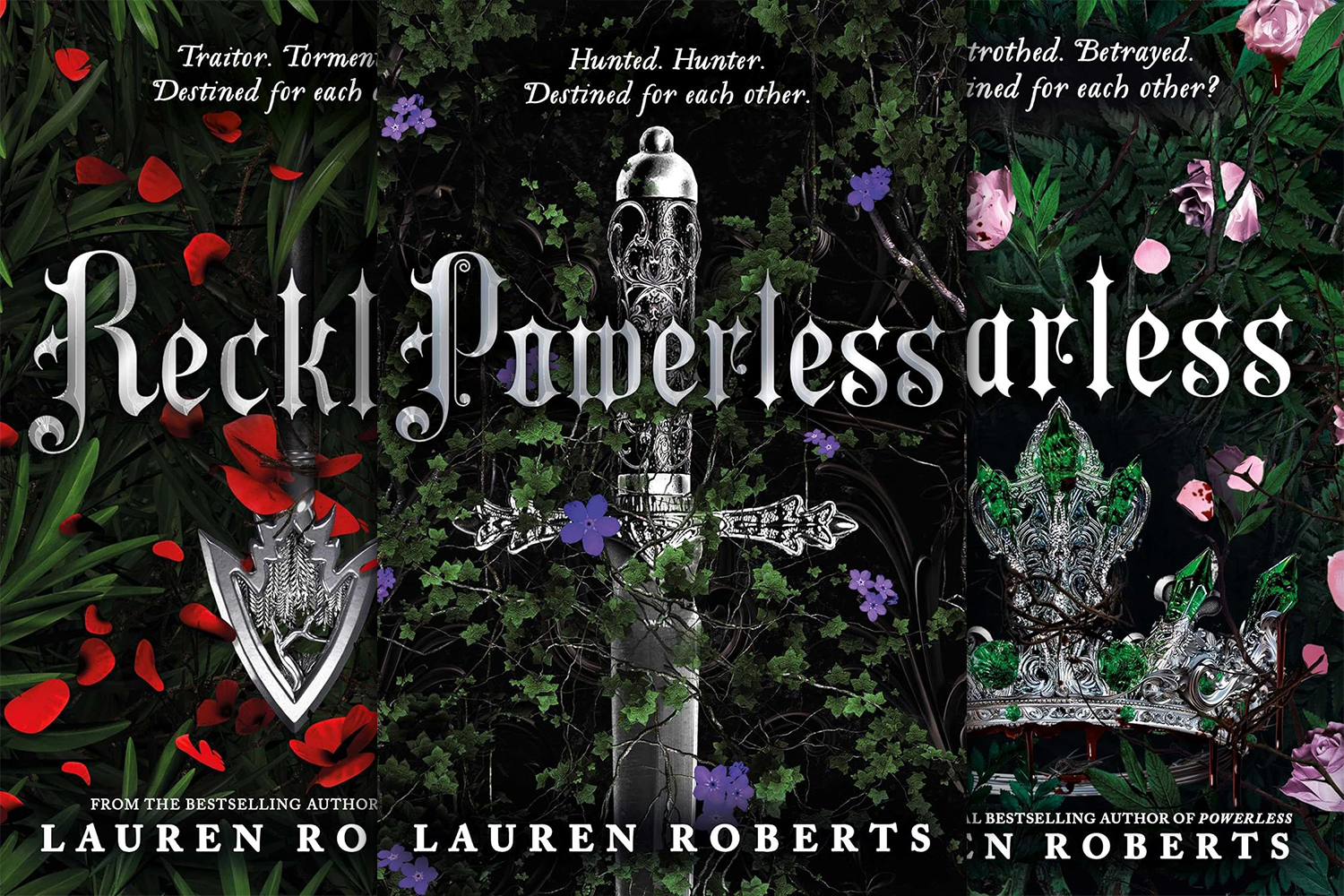 Powerless Setting The Powerless Trilogy book series by Lauren Roberts | Trope Trove